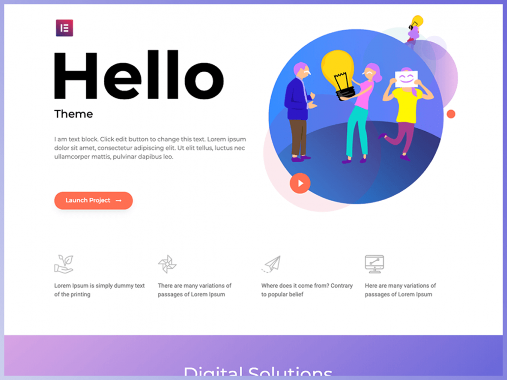 Elementor Hello Theme