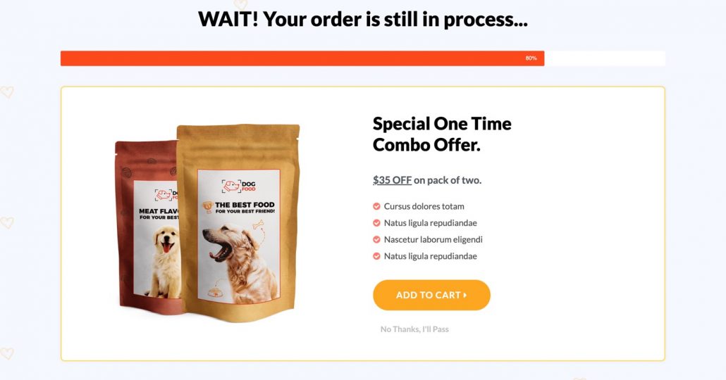 CartFLow Upsell Page