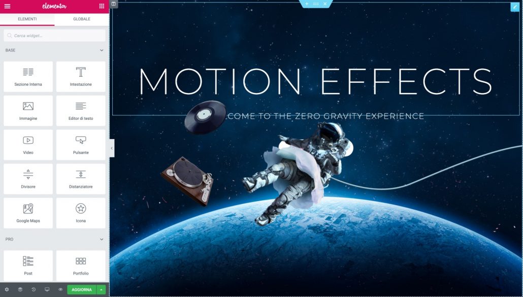 Hello Theme Motion Effects