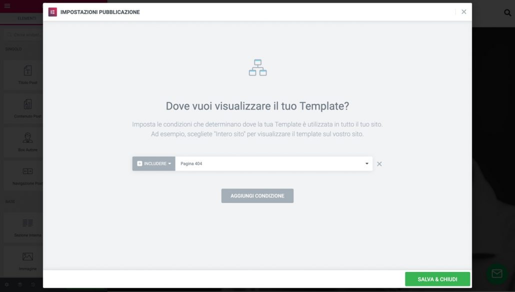 Pagina 404 pubblicazione