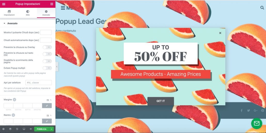 popup builder avanzate