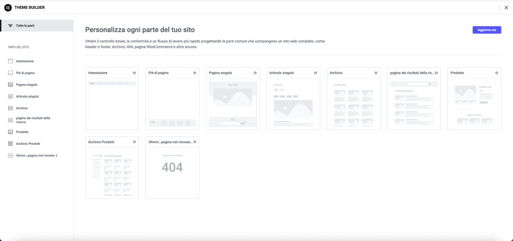 Elementor Pro Theme Builder