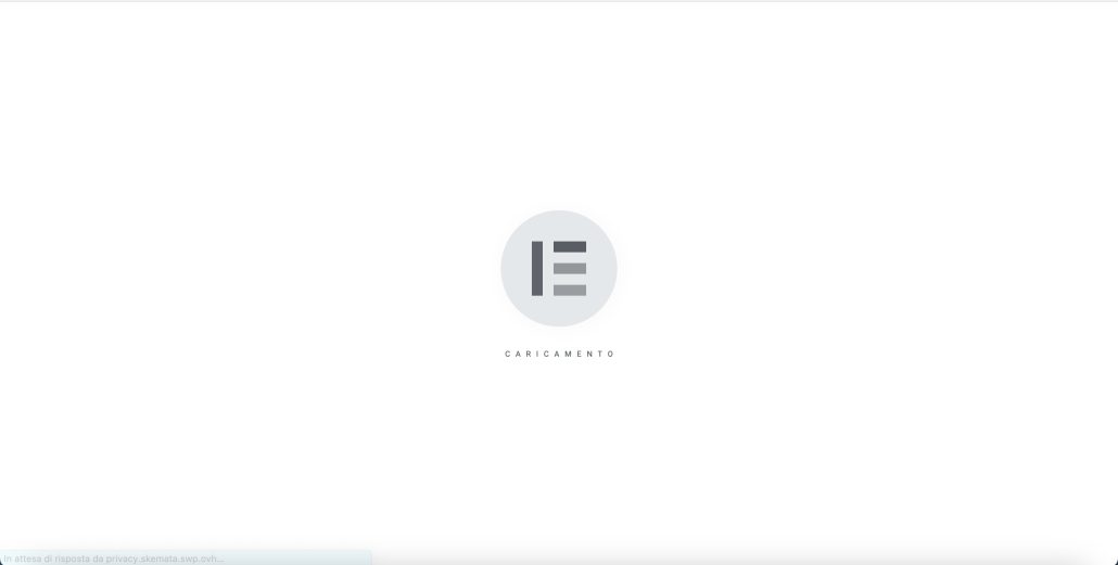 Elementor caricamennto